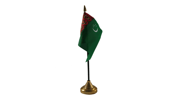 Turkmenistan Table Flags